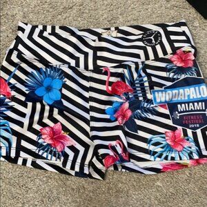 Wodapalooza spandex shorts EUC  Never Worn